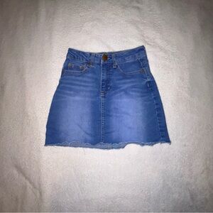 Denim Blue mid rise Women's Skirt